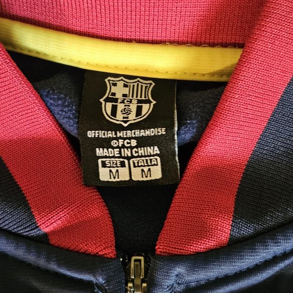 Men’s FCB Barcelona Soccer Track Jacket Blue-Red Size Medium - Picture 4 of 10